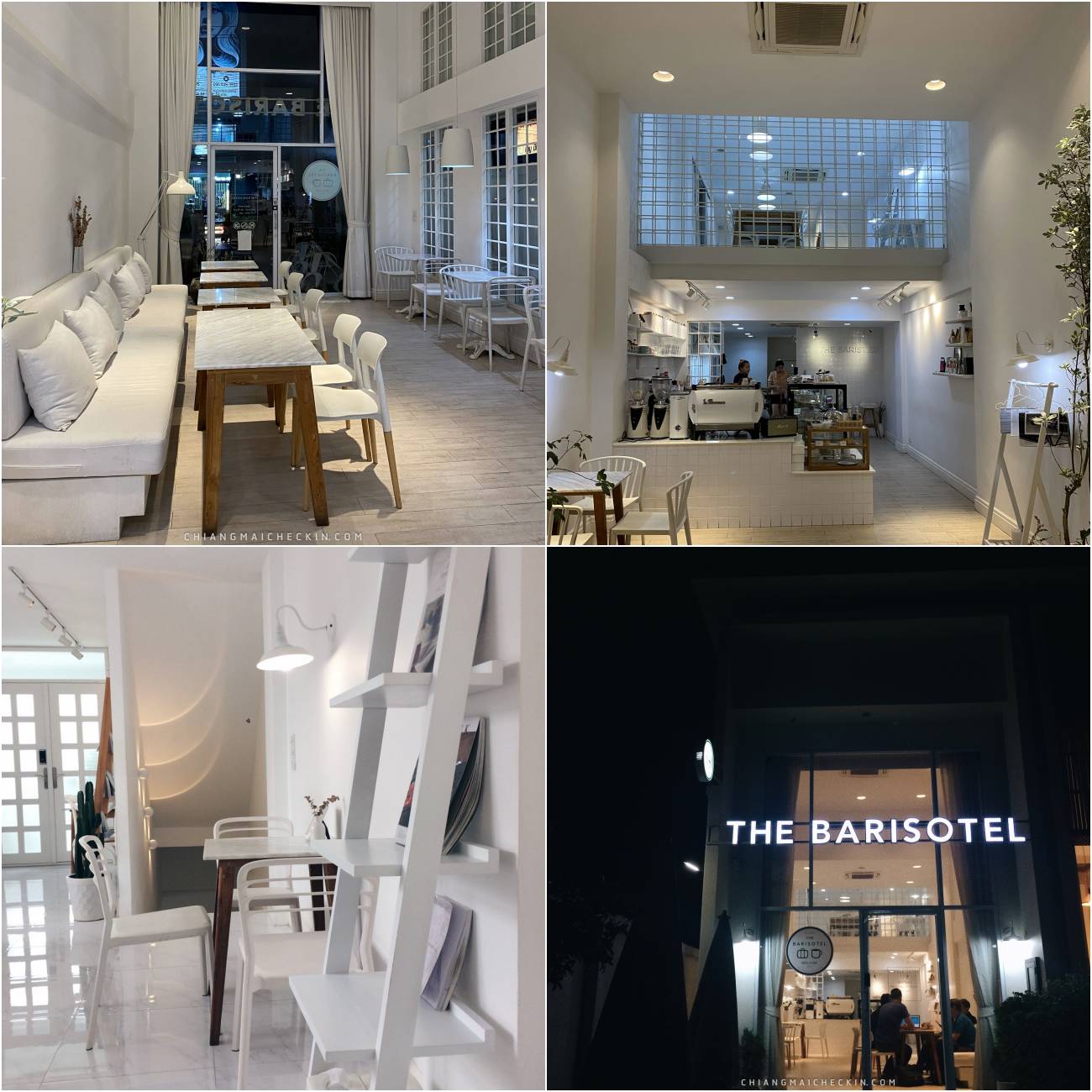 The Barisotel คาเฟ่ใจกลางเมืองเชียงใหม่ตกแต่งด้วยโทนสีขาว ขนมและกาแฟอร่อย บรรยากาศดียยย์ 